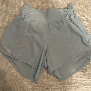 Lululemon Light Blue Hotty Hot Shorts